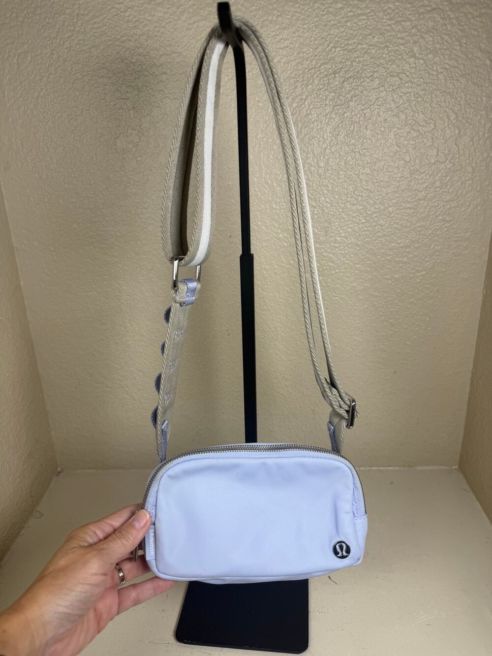 NWOT Lululemon Everywhere Crossbody Bag adjustable two tone strap light blue